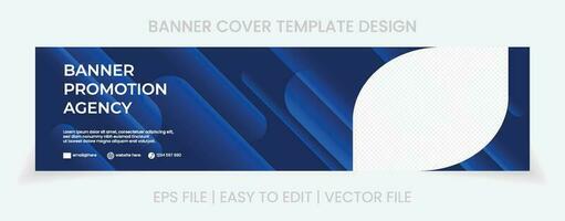 cover social media banner design abstract background vector