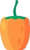 Flat Vegetable Sweet Bell Pepper Icon vector