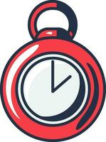 Business Stopwatch Time Outline Stroke Icon vector