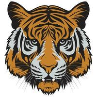 Tigre rostro, Tigre logo, diseño para emblema vector