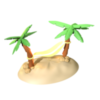 3d bangalô ícone verão rendido isolado em a transparente fundo. simples e elegante objeto para seu Projeto. png