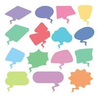 Cloud speech bubbles collection set, Speech Bubble set. Talk bubble vector