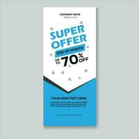 Rollup Banner offer for your business vector