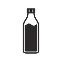 Bottle of water icon. Alcohol drink symbol. Flat Vector illustration