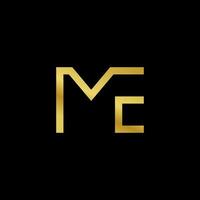 ME monogram logo vector design