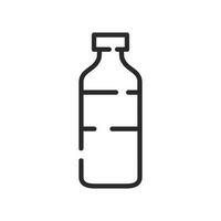 botella de agua icono. alcohol bebida símbolo. plano vector ilustración