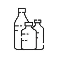 botella de agua icono. alcohol bebida símbolo. plano vector ilustración