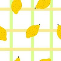 Lemon seamless pattern vector