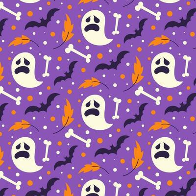 Halloween Pattern Background