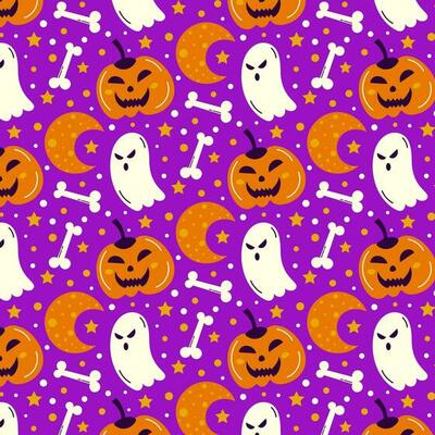 Halloween Pattern Background
