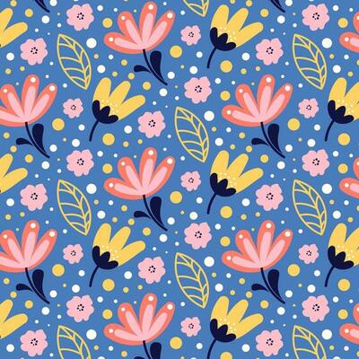 Flowers Pattern Background