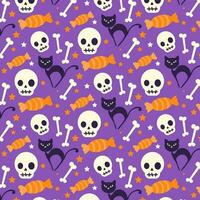 fondo de patrón de halloween vector