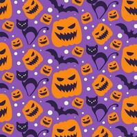 Halloween Pattern Background vector