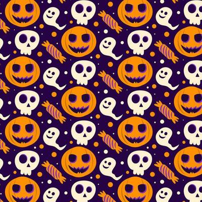 Halloween Pattern Background