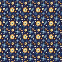 Flowers Pattern Background vector