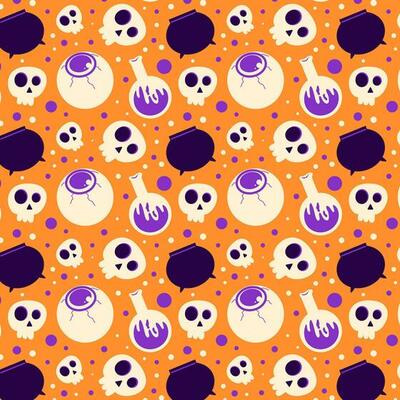 Halloween Pattern Background