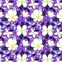 Flower pattern background vector