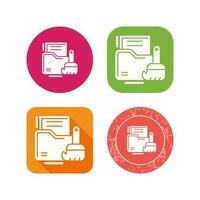 Data Cleaning Vector Icon
