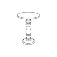 Table minimalist icon Furniture and home interior symbol stock vector illustration.
