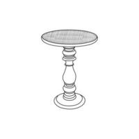 Furniture logo design of Table, modern template design, vector icon illustration
