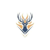 Deer Logo Illustration Vector Design Template