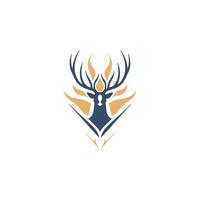 Deer Logo Illustration Vector Design Template