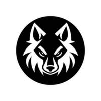 lobo logo ilustración vector diseño modelo