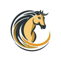 Horse Animal Logo Illustration Vector Design Template