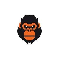 gorila mascota vector logo ilustración
