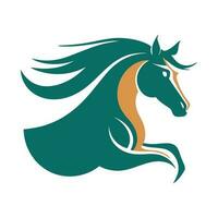 caballo animal logo ilustración vector diseño modelo