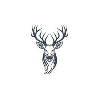 Deer Logo Illustration Vector Design Template