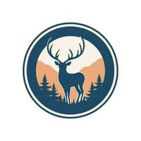 Deer Logo Illustration Vector Design Template