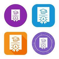 Report Card Vector Icon