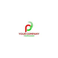 P Financial Advisor Logo Design Vector