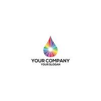 Spectrum Water Logo Design Vector