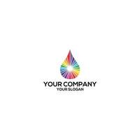 Spectrum Water Logo Design Vector