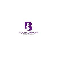 B Home Logo Design Vector