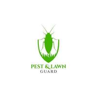 Pest and Lawn Guard Logo Design Vector