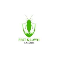 Pest and Lawn Guard Logo Design Vector