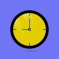 esta es un reloj vector icono