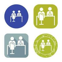 Employee Interview Vector Icon