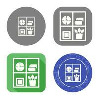 Bookshelf Vector Icon