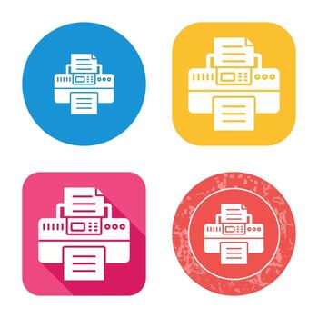 icono de vector de impresora