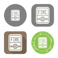 Fire Button Vector Icon