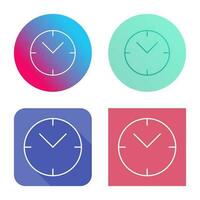 Unique Clock Vector Icon