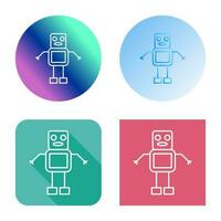 Unique Robot Vector Icon