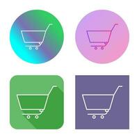 Unique Empty Cart Vector Icon