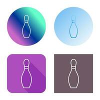 Unique Bowling Pin Vector Icon