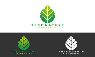 abctract tree nature logo vektor. tree icon logo illustration. vector