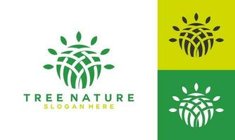 abctract tree nature logo vektor. tree icon logo illustration. vector